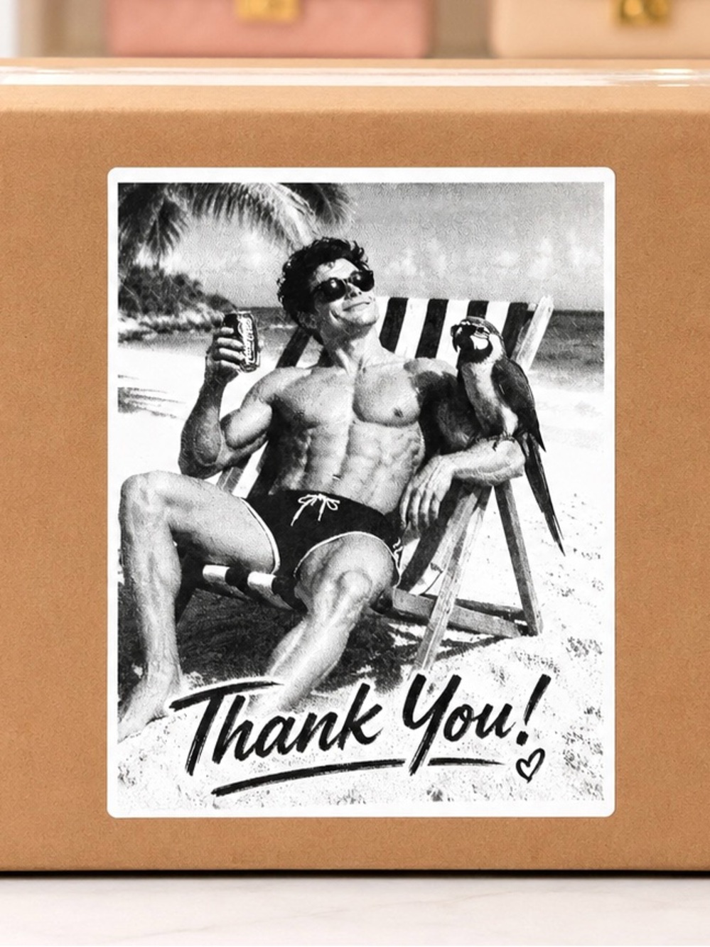 Beach Bod Thank You Stickers-100ct. - Picture 3 of 3